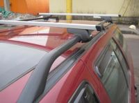 Багажник для Volkswagen Caddy Maxi (на рейлинги), прямоугольная дуга, арт.8810+8726 (Фото 1)