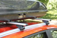 Багажник для Mitsubishi ASX с интегрированными рейлингами (аэродинамическая дуга) (Фото 2)