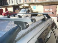 Багажник для Chevrolet Spark (на рейлинги), прямоугольная дуга, арт.8810+8726 (Фото 2)